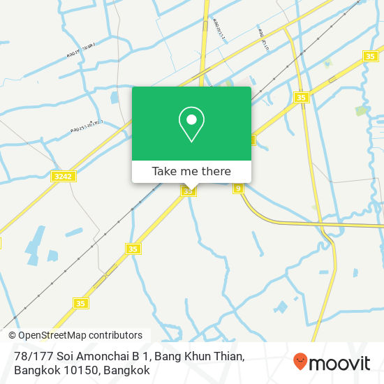 78 / 177 Soi Amonchai B 1, Bang Khun Thian, Bangkok 10150 map