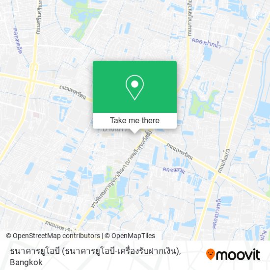 ธนาคารยูโอบี (ธนาคารยูโอบี-เครื่องรับฝากเงิน) map