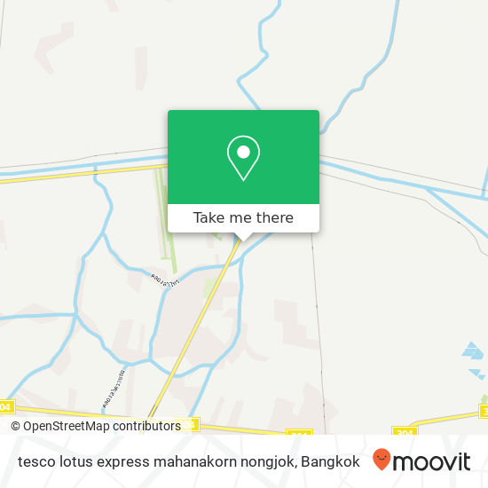 tesco lotus express mahanakorn nongjok map