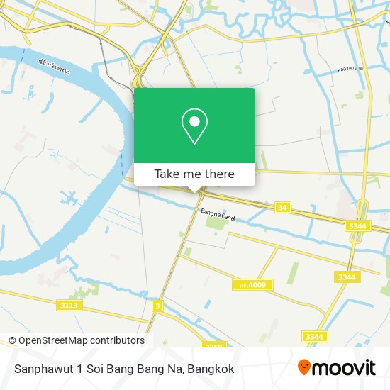 Sanphawut 1 Soi Bang Bang Na map