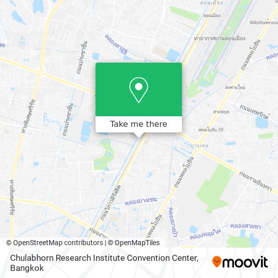 Chulabhorn Research Institute Convention Center map