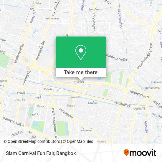 Siam Carnival Fun Fair map