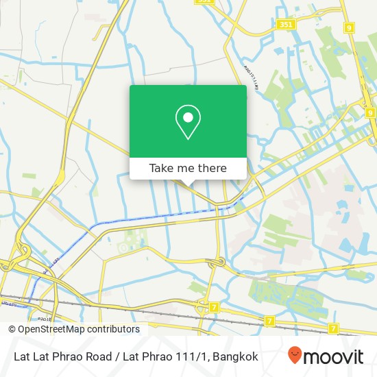 Lat Lat Phrao Road / Lat Phrao 111 / 1 map