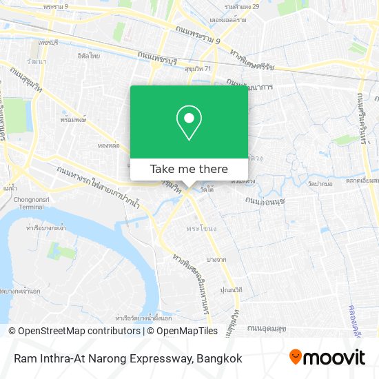 Ram Inthra-At Narong Expressway map