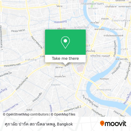 ศุภาลัย ปาร์ค สถานีตลาดพลู map