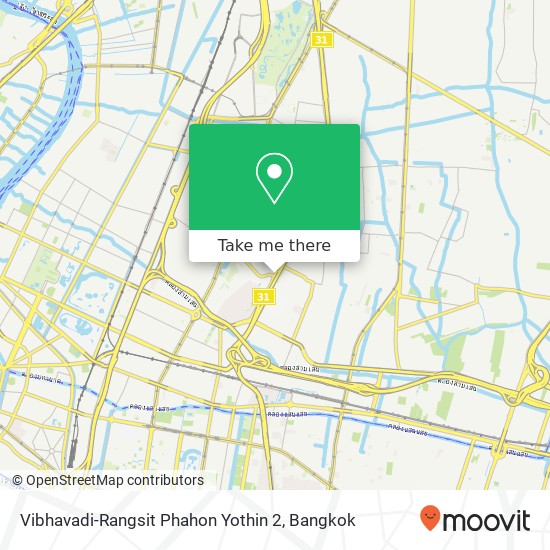 Vibhavadi-Rangsit Phahon Yothin 2 map