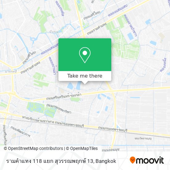 รามคำแหง 118 แยก สุวรรณพฤกษ์ 13 map