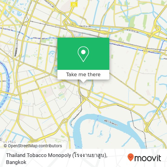 Thailand Tobacco Monopoly (โรงงานยาสูบ) map