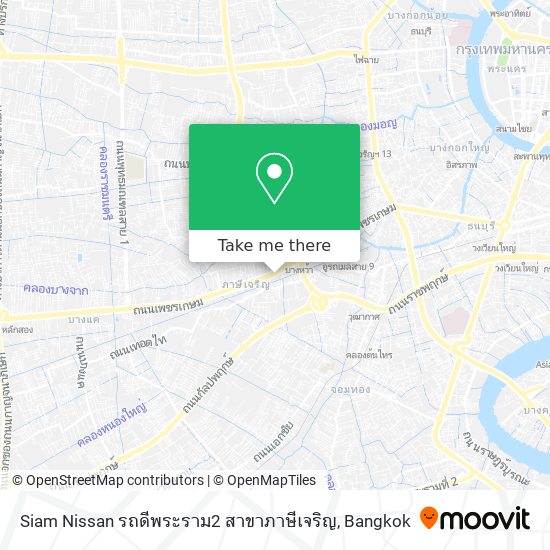 Siam Nissan รถดีพระราม2 สาขาภาษีเจริญ map