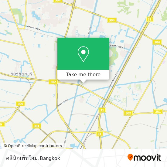 คลีนิกเพ็ทโฮม map