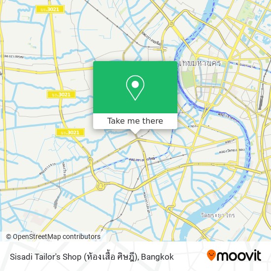 Sisadi Tailor's Shop (ห้องเสื้อ ศิษฎี) map