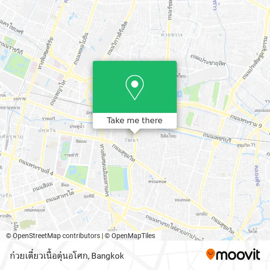 ก๋วยเตี๋ยวเนื้อตุ๋นอโศก map
