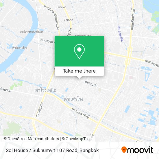 Soi House / Sukhumvit 107 Road map