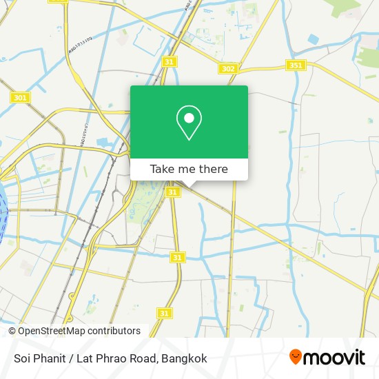 Soi Phanit / Lat Phrao Road map