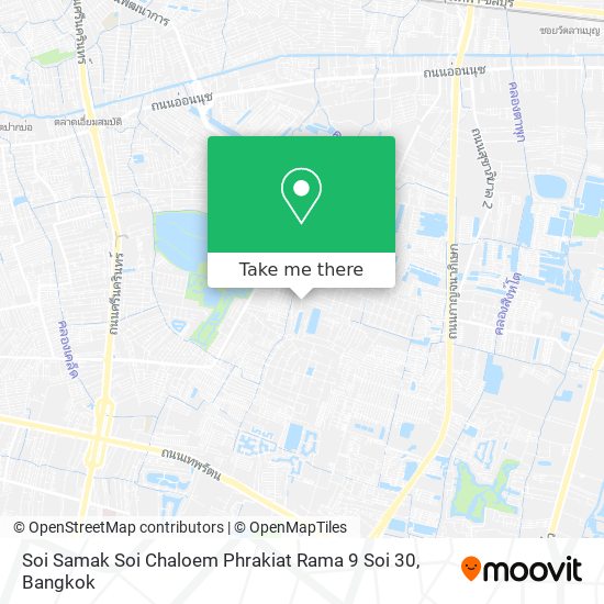 Soi Samak Soi Chaloem Phrakiat Rama 9 Soi 30 map