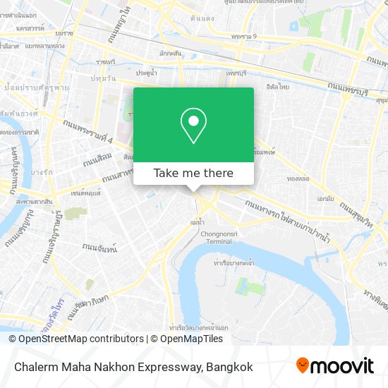 Chalerm Maha Nakhon Expressway map