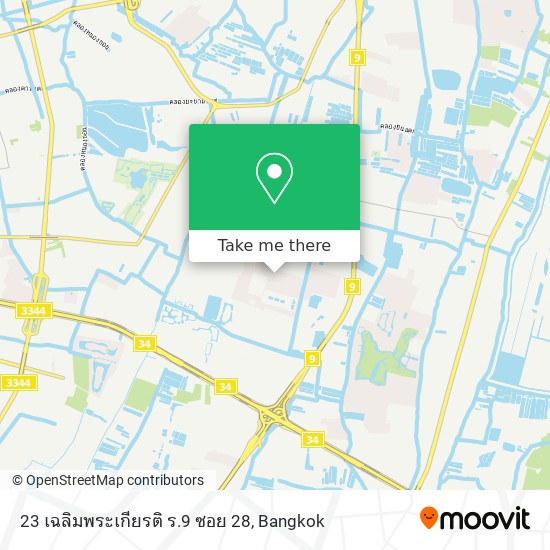 23 เฉลิมพระเกียรติ ร.9 ซอย 28 map