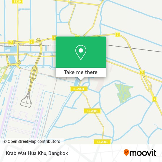 Krab Wat Hua Khu map