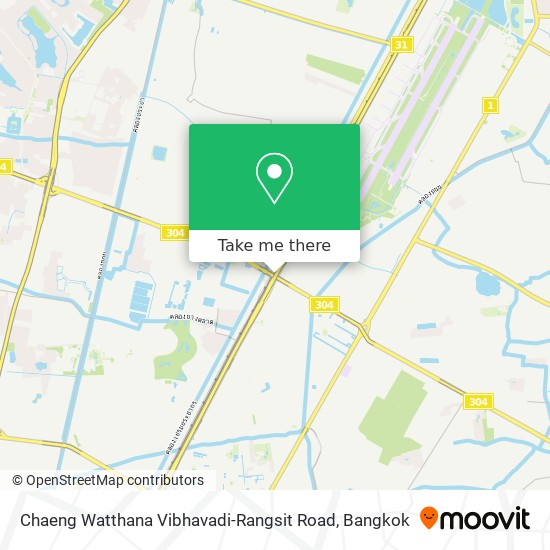 Chaeng Watthana Vibhavadi-Rangsit Road map