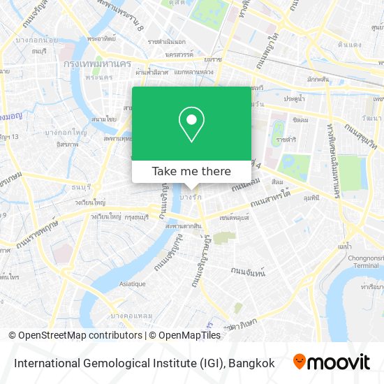 International Gemological Institute (IGI) map