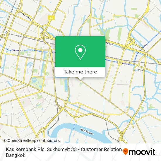 Kasikornbank Plc. Sukhumvit 33 - Customer Relation map