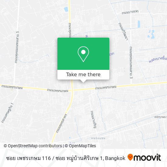 ซอย เพชรเกษม 116 / ซอย หมู่บ้านศิริเกษ 1 map