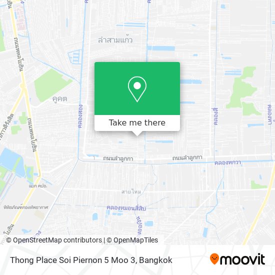 Thong Place Soi Piernon 5 Moo 3 map