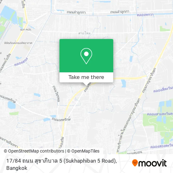 17 / 84 ถนน สุขาภิบาล 5 (Sukhaphiban 5 Road) map
