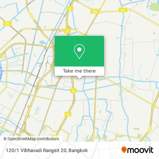 120/1 Vibhavadi Rangsit 20 map