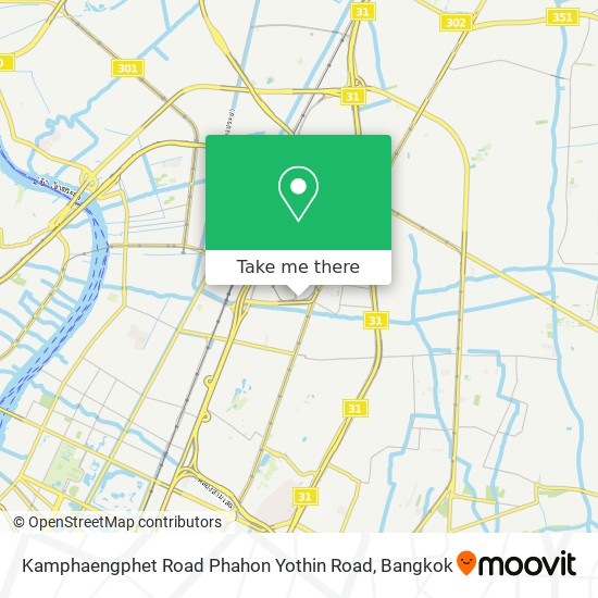 Kamphaengphet Road Phahon Yothin Road map