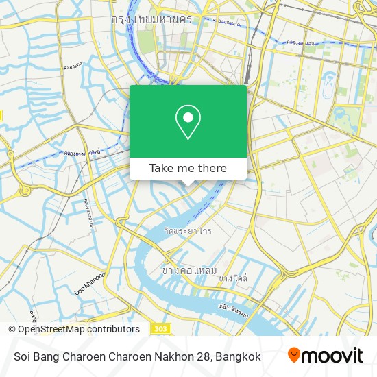 Soi Bang Charoen Charoen Nakhon 28 map