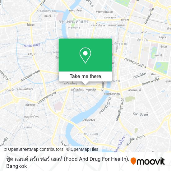 ฟู้ด แอนด์ ดรัก ฟอร์ เฮลท์ (Food And Drug For Health) map