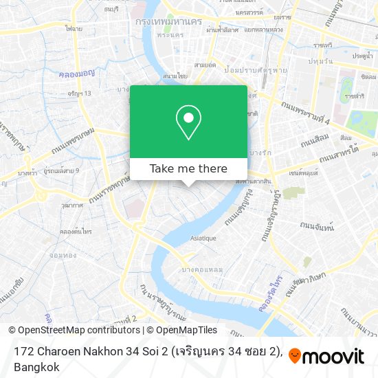 172 Charoen Nakhon 34 Soi 2 (เจริญนคร 34 ซอย 2) map