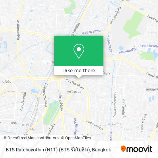 BTS Ratchayothin (N11) (BTS รัชโยธิน) map