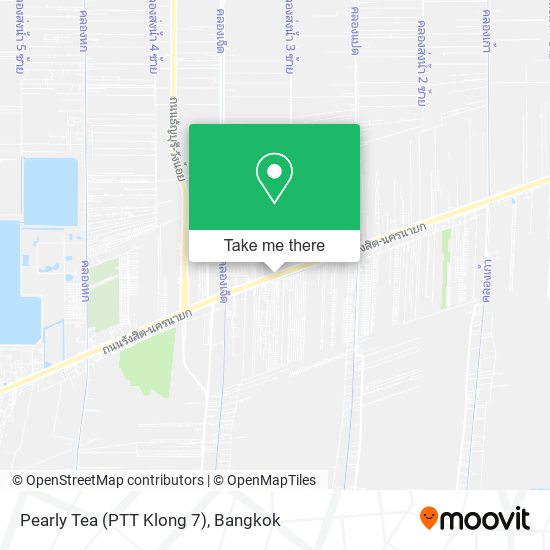 Pearly Tea (PTT Klong 7) map