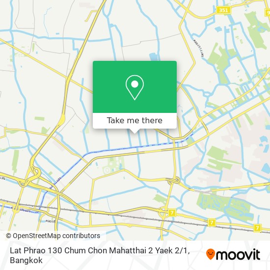 Lat Phrao 130 Chum Chon Mahatthai 2 Yaek 2 / 1 map