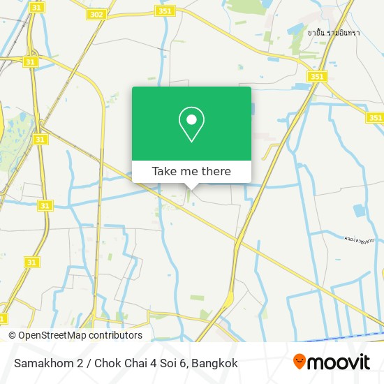 Samakhom 2 / Chok Chai 4 Soi 6 map