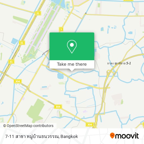 7-11 สาขา หมู่บ้านธนวรรณ map