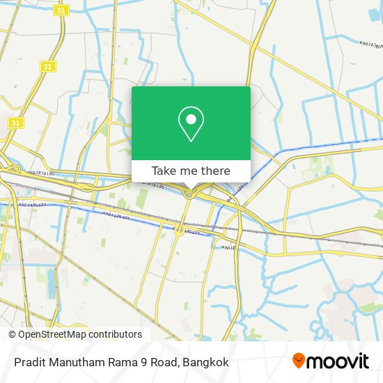 Pradit Manutham Rama 9 Road map