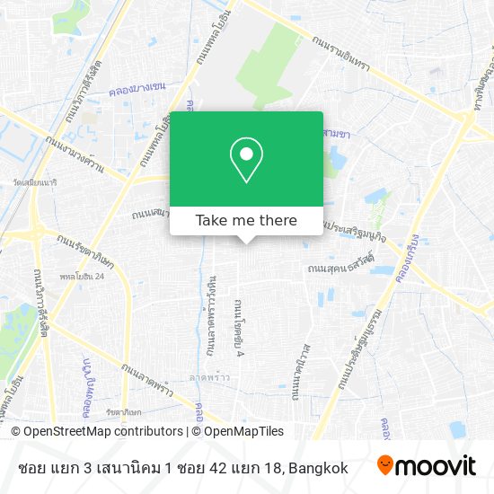 ซอย แยก 3 เสนานิคม 1 ซอย 42 แยก 18 map