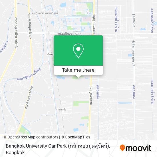 Bangkok University Car Park (หน้าหอสมุดสุรัตน์) map