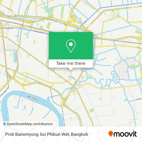 Pridi Banomyong Soi Phibun Wet map