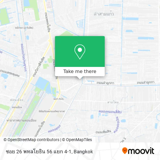 ซอย 26 พหลโยธิน 56 แยก 4-1 map