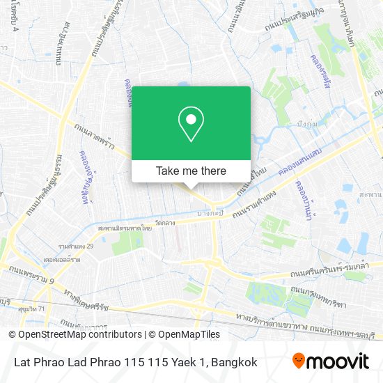 Lat Phrao Lad Phrao 115 115 Yaek 1 map