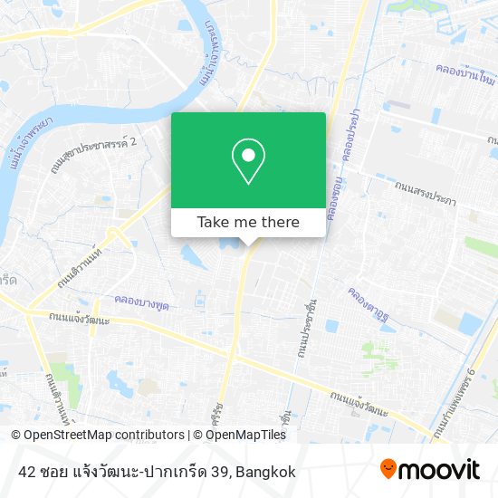 42 ซอย แจ้งวัฒนะ-ปากเกร็ด 39 map