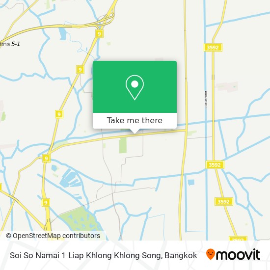 Soi So Namai 1 Liap Khlong Khlong Song map