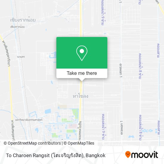 To Charoen Rangsit (โตเจริญรังสิต) map