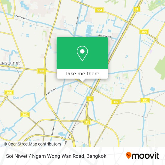 Soi Niwet / Ngam Wong Wan Road map