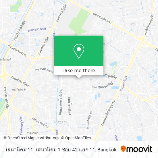 เสนานิคม 11- เสนานิคม 1 ซอย 42 แยก 11 map