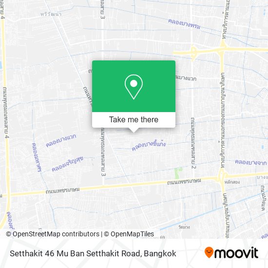 Setthakit 46 Mu Ban Setthakit Road map